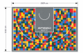 168M2/1112x1509CM PIXEL ART BOISKO DO KOSZYKÓWKI 3X3 SPEED SPORT HEXA POWER PRO