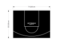 38M2/531X713CM CZARNE BOISKO DO KOSZYKÓWKI SPEEDSPORT HEXA POWER PRO