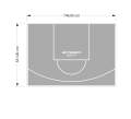 40M2/531X744CM SZARE BOISKO DO KOSZYKÓWKI SPEEDSPORT HEXA POWER PRO