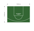 40M2/531X744CM ZIELONE BOISKO DO KOSZYKÓWKI SPEEDSPORT HEXA POWER PRO