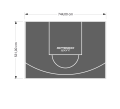 40M2/531X744CM GRAFITOWE BOISKO DO KOSZYKÓWKI SPEEDSPORT HEXA POWER PRO
