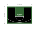 41M2/531X774CM CZARNO-ZIELONE BOISKO DO KOSZYKÓWKI SPEEDSPORT HEXA POWER PRO