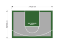 41M2/531X774CM SZARO-ZIELONE BOISKO DO KOSZYKÓWKI SPEEDSPORT HEXA POWER PRO