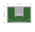 41M2/531X774CM ZIELONO-SZARE BOISKO DO KOSZYKÓWKI SPEEDSPORT HEXA POWER PRO