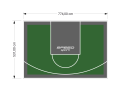 41M2/531X774CM ZIELONO-GRAFITOWE BOISKO DO KOSZYKÓWKI SPEEDSPORT HEXA POWER PRO