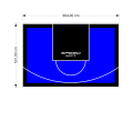 43M2/531X804CM NIEBIESKO-CZARNE BOISKO DO KOSZYKÓWKI SPEEDSPORT HEXA POWER PRO