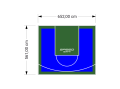 37M2/561X652CM NIEBIESKO-ZIELONE BOISKO DO KOSZYKÓWKI SPEEDSPORT HEXA POWER PRO