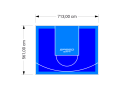 40M2/561X713CM NIEBIESKO-BŁĘKITNE BOISKO DO KOSZYKÓWKI SPEEDSPORT HEXA POWER PRO