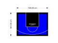 42M2/561X744CM NIEBIESKO-CZARNE BOISKO DO KOSZYKÓWKI SPEEDSPORT HEXA POWER PRO