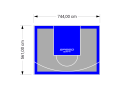 42M2/561X744CM SZARO-NIEBIESKIE BOISKO DO KOSZYKÓWKI SPEEDSPORT HEXA POWER PRO
