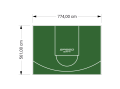 44M2/561X774CM ZIELONE BOISKO DO KOSZYKÓWKI SPEEDSPORT HEXA POWER PRO