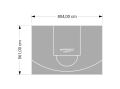 45M2/561X804CM SZARE BOISKO DO KOSZYKÓWKI SPEEDSPORT HEXA POWER PRO