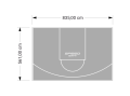 47M2/561X835CM SZARE BOISKO DO KOSZYKÓWKI SPEEDSPORT HEXA POWER PRO