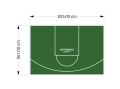 47M2/561X835CM ZIELONE BOISKO DO KOSZYKÓWKI SPEEDSPORT HEXA POWER PRO