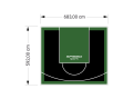 41M2/592X683CM CZARNO-ZIELONE BOISKO DO KOSZYKÓWKI SPEEDSPORT HEXA POWER PRO