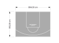 48M2/592X804CM SZARE BOISKO DO KOSZYKÓWKI SPEEDSPORT HEXA POWER PRO