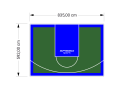 49M2/592X835CM ZIELONO-NIEBIESKIE BOISKO DO KOSZYKÓWKI SPEEDSPORT HEXA POWER PRO