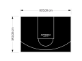 49M2/592X835CM CZARNE BOISKO DO KOSZYKÓWKI SPEEDSPORT HEXA POWER PRO