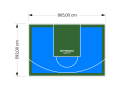 51M2/592X865CM BŁĘKITNO-ZIELONE BOISKO DO KOSZYKÓWKI SPEEDSPORT HEXA POWER PRO