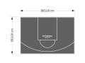 51M2/592X865CM GRAFITOWE BOISKO DO KOSZYKÓWKI SPEEDSPORT HEXA POWER PRO