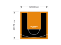 39M2/622X622CM CZARNO-POMARAŃCZOWE BOISKO DO KOSZYKÓWKI SPEEDSPORT HEXA POWER PRO