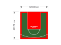 39M2/622X622CM ZIELONO-CZERWONE BOISKO DO KOSZYKÓWKI SPEEDSPORT HEXA POWER PRO