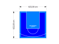 39M2/622X622CM NIEBIESKO-BŁĘKITNE BOISKO DO KOSZYKÓWKI SPEEDSPORT HEXA POWER PRO