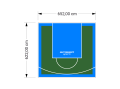 41M2/622X652CM ZIELONO-BŁĘKITNE BOISKO DO KOSZYKÓWKI SPEEDSPORT HEXA POWER PRO