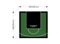 41M2/622X652CM ZIELONO-CZARNE BOISKO DO KOSZYKÓWKI SPEEDSPORT HEXA POWER PRO
