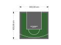 41M2/622X652CM ZIELONO-GRAFITOWE BOISKO DO KOSZYKÓWKI SPEEDSPORT HEXA POWER PRO