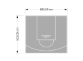 43M2/622X683CM SZARE BOISKO DO KOSZYKÓWKI SPEEDSPORT HEXA POWER PRO