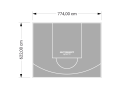 48M2/622X774CM SZARE BOISKO DO KOSZYKÓWKI SPEEDSPORT HEXA POWER PRO