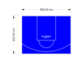 50M2/622X804CM NIEBIESKIE BOISKO DO KOSZYKÓWKI SPEEDSPORT HEXA POWER PRO