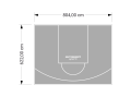 50M2/622X804CM SZARE BOISKO DO KOSZYKÓWKI SPEEDSPORT HEXA POWER PRO