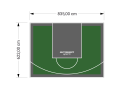 52M2/622X835CM ZIELONO-GRAFITOWE BOISKO DO KOSZYKÓWKI SPEEDSPORT HEXA POWER PRO