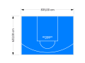 52M2/622X835CM BŁĘKITNE BOISKO DO KOSZYKÓWKI SPEEDSPORT HEXA POWER PRO