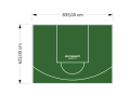 52M2/622X835CM ZIELONE BOISKO DO KOSZYKÓWKI SPEEDSPORT HEXA POWER PRO