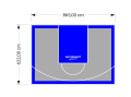 54M2/622X865CM SZARO-NIEBIESKIE BOISKO DO KOSZYKÓWKI SPEEDSPORT HEXA POWER PRO