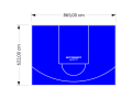 54M2/622X865CM NIEBIESKIE BOISKO DO KOSZYKÓWKI SPEEDSPORT HEXA POWER PRO