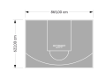 54M2/622X865CM SZARE BOISKO DO KOSZYKÓWKI SPEEDSPORT HEXA POWER PRO
