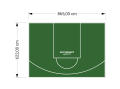 54M2/622X865CM ZIELONE BOISKO DO KOSZYKÓWKI SPEEDSPORT HEXA POWER PRO