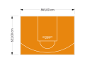 54M2/622X865CM POMARAŃCZOWE BOISKO DO KOSZYKÓWKI SPEEDSPORT HEXA POWER PRO