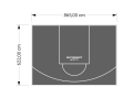 54M2/622X865CM GRAFITOWE BOISKO DO KOSZYKÓWKI SPEEDSPORT HEXA POWER PRO