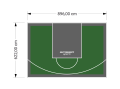 56M2/622X896CM ZIELONO-GRAFITOWE BOISKO DO KOSZYKÓWKI SPEEDSPORT HEXA POWER PRO