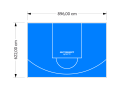 56M2/622X896CM BŁĘKITNE BOISKO DO KOSZYKÓWKI SPEEDSPORT HEXA POWER PRO