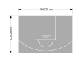56M2/622X896CM SZARE BOISKO DO KOSZYKÓWKI SPEEDSPORT HEXA POWER PRO