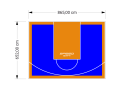 56M2/652X865CM NIEBIESKO-POMARAŃCZOWE BOISKO DO KOSZYKÓWKI SPEEDSPORT HEXA POWER PRO