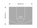 56M2/652X865CM SZARE BOISKO DO KOSZYKÓWKI SPEEDSPORT HEXA POWER PRO
