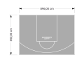 59M2/652X896CM SZARE BOISKO DO KOSZYKÓWKI SPEEDSPORT HEXA POWER PRO