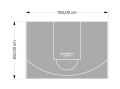 60M2/652X926CM SZARE BOISKO DO KOSZYKÓWKI SPEEDSPORT HEXA POWER PRO